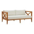 outdoor furniture wicker set Modway Furniture Daybeds and Lounges Natural White