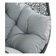 lounge chair with foot stool Modway Furniture Daybeds and Lounges Gray Gray