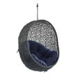 low arm chairs Modway Furniture Daybeds and Lounges Gray Navy