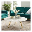 balcony coffee table and chairs Modway Furniture Tables Gold White