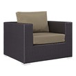 garden lounge furniture Modway Furniture Sofa Sectionals Espresso Mocha