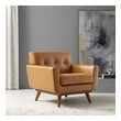 beige and black accent chair Modway Furniture Sofas and Armchairs Tan