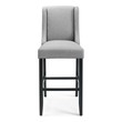 black outdoor stool Modway Furniture Bar and Counter Stools Light Gray