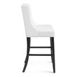 leather counter height chairs Modway Furniture Bar and Counter Stools White