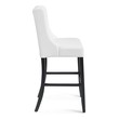 bar stool chair with wheels Modway Furniture Bar and Counter Stools White