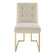 dining bench with table Modway Furniture Dining Chairs Gold Beige