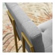 gray dining chairs Modway Furniture Dining Chairs Gold Light Gray