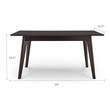 white wood round dining table Modway Furniture Bar and Dining Tables Cappuccino