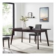 dark marble dining table Modway Furniture Bar and Dining Tables Cappuccino