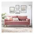 left facing sectional Modway Furniture Sofas and Armchairs Dusty Rose