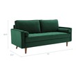 two chaise sectional sofa Modway Furniture Sofas and Armchairs Green
