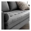 sofa adjustable Modway Furniture Sofas and Armchairs Gray