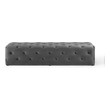 black armed storage bench Modway Furniture Benches and Stools Gray