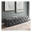black armed storage bench Modway Furniture Benches and Stools Gray