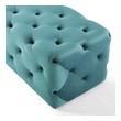 espresso leather ottoman Modway Furniture Benches and Stools Sea Blue