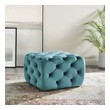 bench with footrest Modway Furniture Sofas and Armchairs Sea Blue