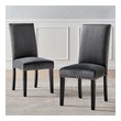 chair seat covers for dining room Modway Furniture Dining Chairs Charcoal