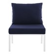 aluminum outdoor patio furniture sets Modway Furniture Sofa Sectionals White Navy