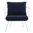 patio furniture lounge sets Modway Furniture Sofa Sectionals White Navy