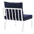 patio piece Modway Furniture Sofa Sectionals White Navy