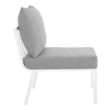 outdoor chaise double Modway Furniture Sofa Sectionals White Gray