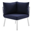 balcony sets Modway Furniture Sofa Sectionals White Navy