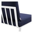 3 piece outdoor Modway Furniture Sofa Sectionals White Navy