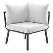 outdoor corner sofa aluminium Modway Furniture Sofa Sectionals Gray White