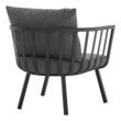 outdoor sofa and chaise Modway Furniture Sofa Sectionals Gray Charcoal