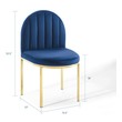 cream dining chairs set of 2 Modway Furniture Dining Chairs Gold Navy