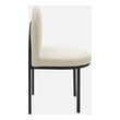 dining chairs set of 2 grey Modway Furniture Dining Chairs Black Beige