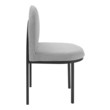 cream white dining chairs Modway Furniture Dining Chairs Black Light Gray
