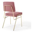 ikea black dining table and chairs Modway Furniture Dining Chairs Gold Dusty Rose
