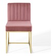 latest dining set design Modway Furniture Dining Chairs Gold Dusty Rose