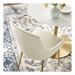 wooden dining table with bench and chairs Modway Furniture Dining Chairs Gold Ivory
