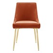 white upholstered dining chairs Modway Furniture Dining Chairs Gold Orange
