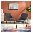 olive velvet dining chairs Modway Furniture Dining Chairs Black Charcoal