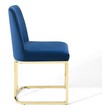 green velvet dining chairs with gold legs Modway Furniture Dining Chairs Gold Navy