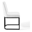 dinette sets with bench seating Modway Furniture Dining Chairs Black White
