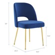 white dining chairs with silver legs Modway Furniture Dining Chairs Navy