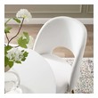 dining table and upholstered chairs Modway Furniture Dining Chairs White