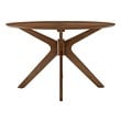 small round dining table and chairs for 4 Modway Furniture Bar and Dining Tables Dining Room Tables Walnut