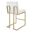 blush counter stool Modway Furniture Bar and Counter Stools Gold White