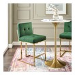 white bar height bar stools Modway Furniture Bar and Counter Stools Gold Emerald