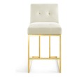 bar height chairs Modway Furniture Bar and Counter Stools Gold Ivory