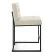 wood counter height chairs Modway Furniture Bar and Counter Stools Black Beige