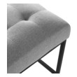 black metal counter stools Modway Furniture Bar and Counter Stools Black Light Gray