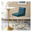 dining and bar stools Modway Furniture Bar and Counter Stools Gold Azure