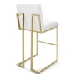 leather black bar stools Modway Furniture Bar and Counter Stools Gold White