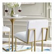 leather black bar stools Modway Furniture Bar and Counter Stools Gold White